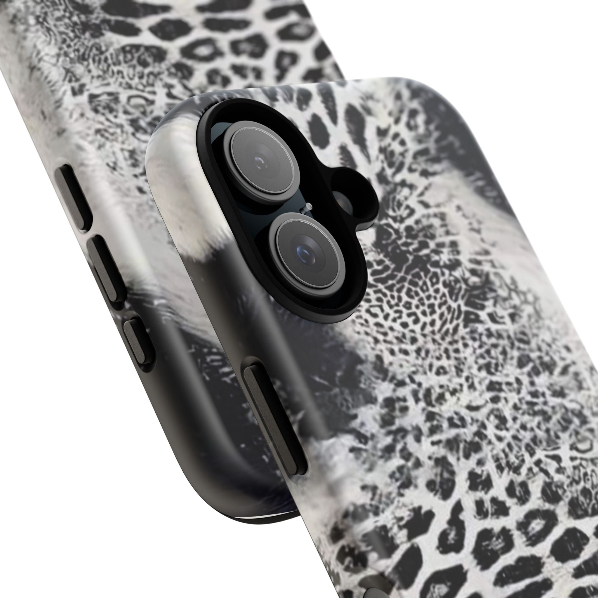 Black & White Leopard Print