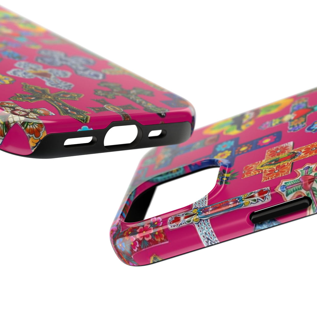 Pink Cross Phone Case