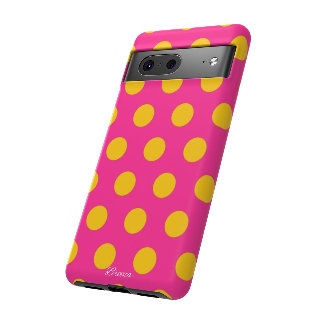 Pink & Yellow Dot Phone Case