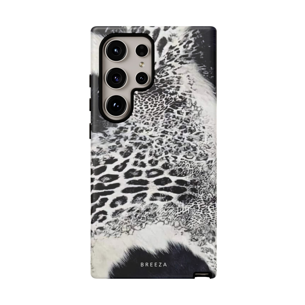 Black & White Leopard Print