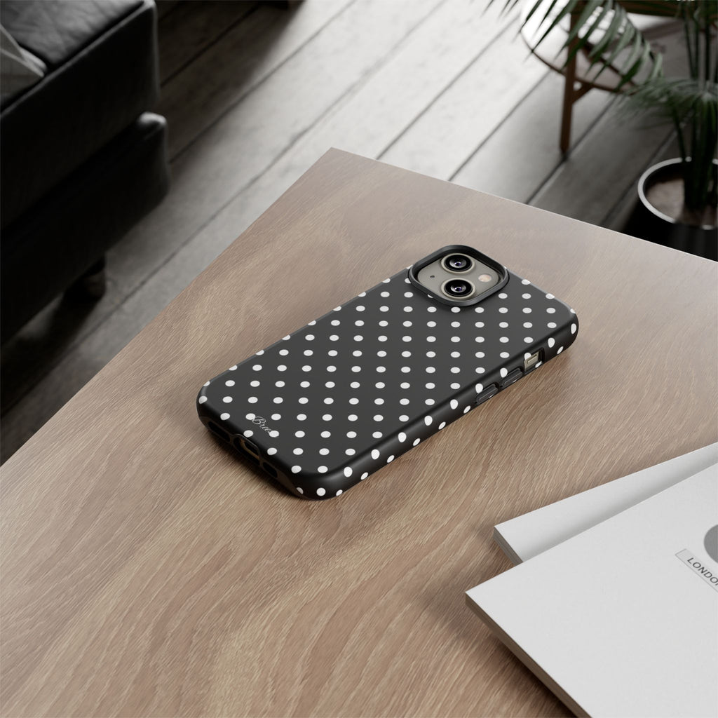 Black & White Polka Dot Phone Case