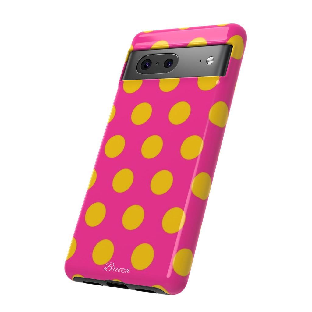 Pink & Yellow Dot Phone Case