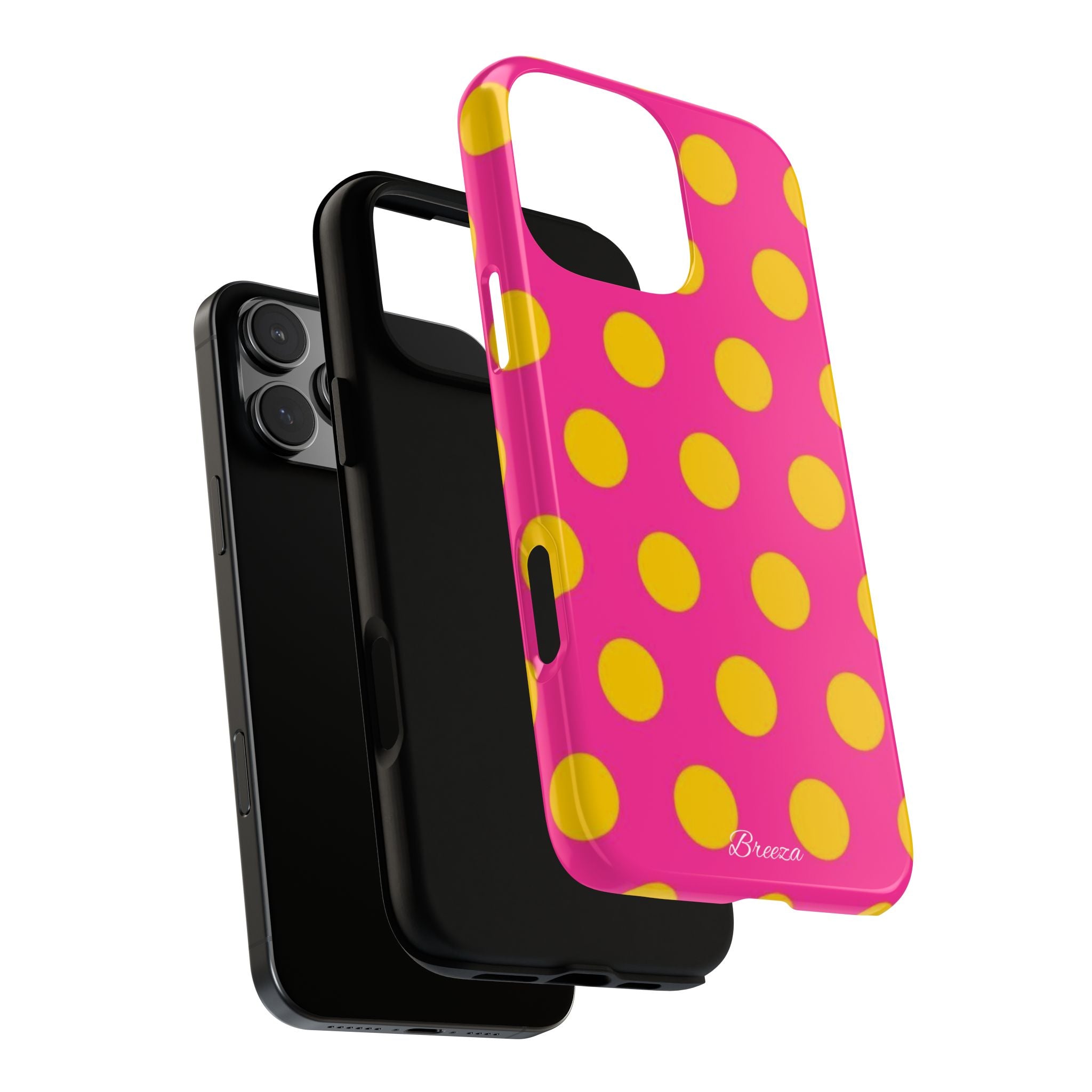 Pink & Yellow Dot Phone Case