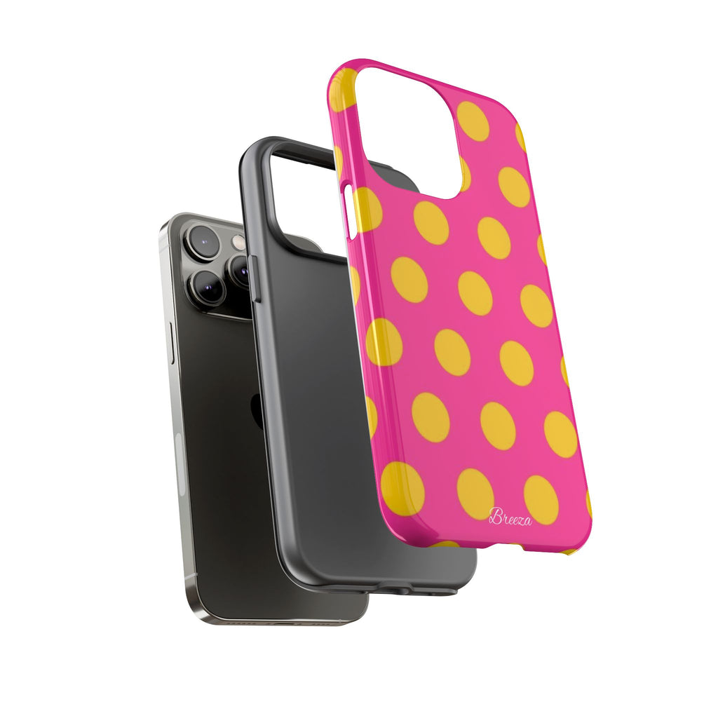 Pink & Yellow Dot Phone Case