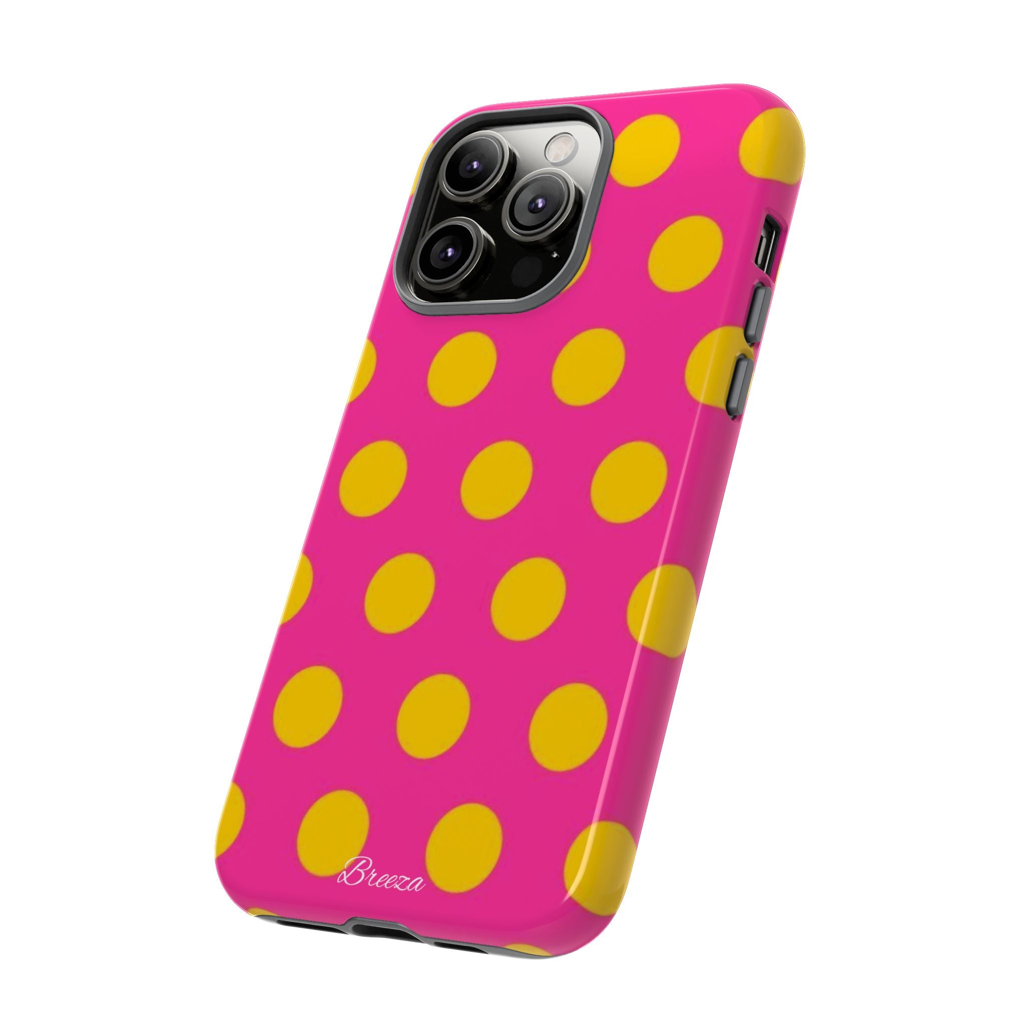Pink & Yellow Dot Phone Case