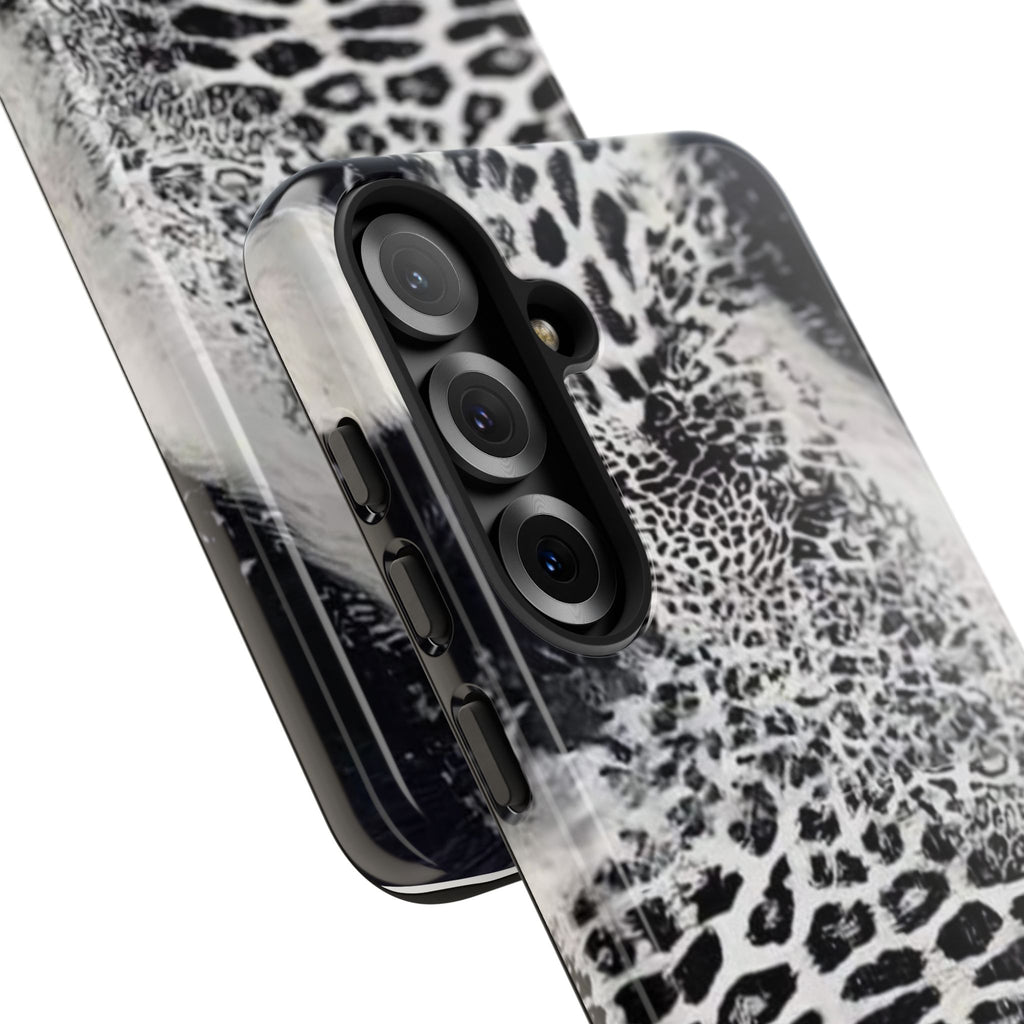 Black & White Leopard Print