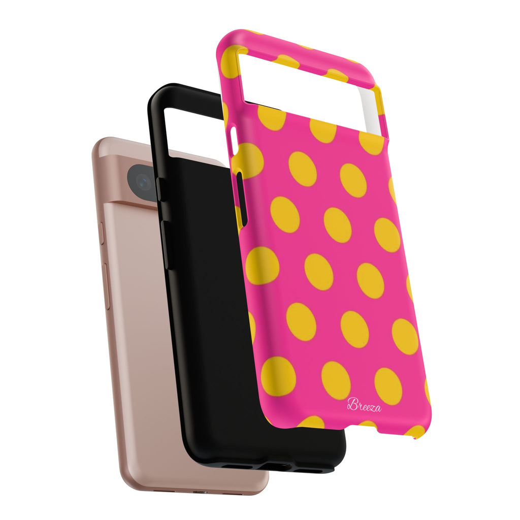 Pink & Yellow Dot Phone Case