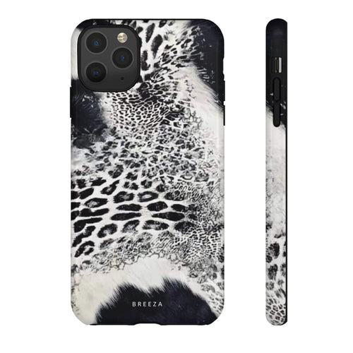 Black & White Leopard Print