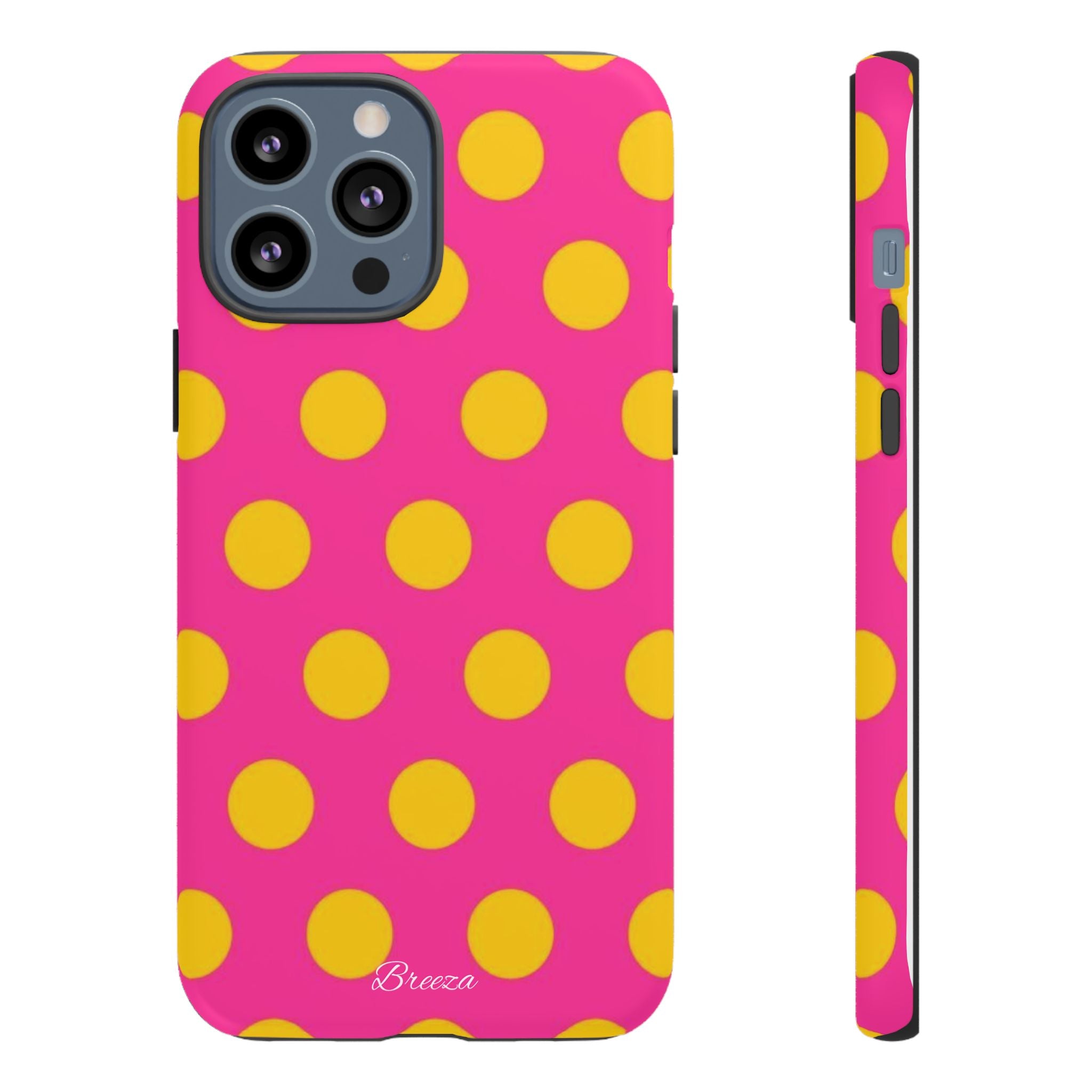 Pink & Yellow Dot Phone Case