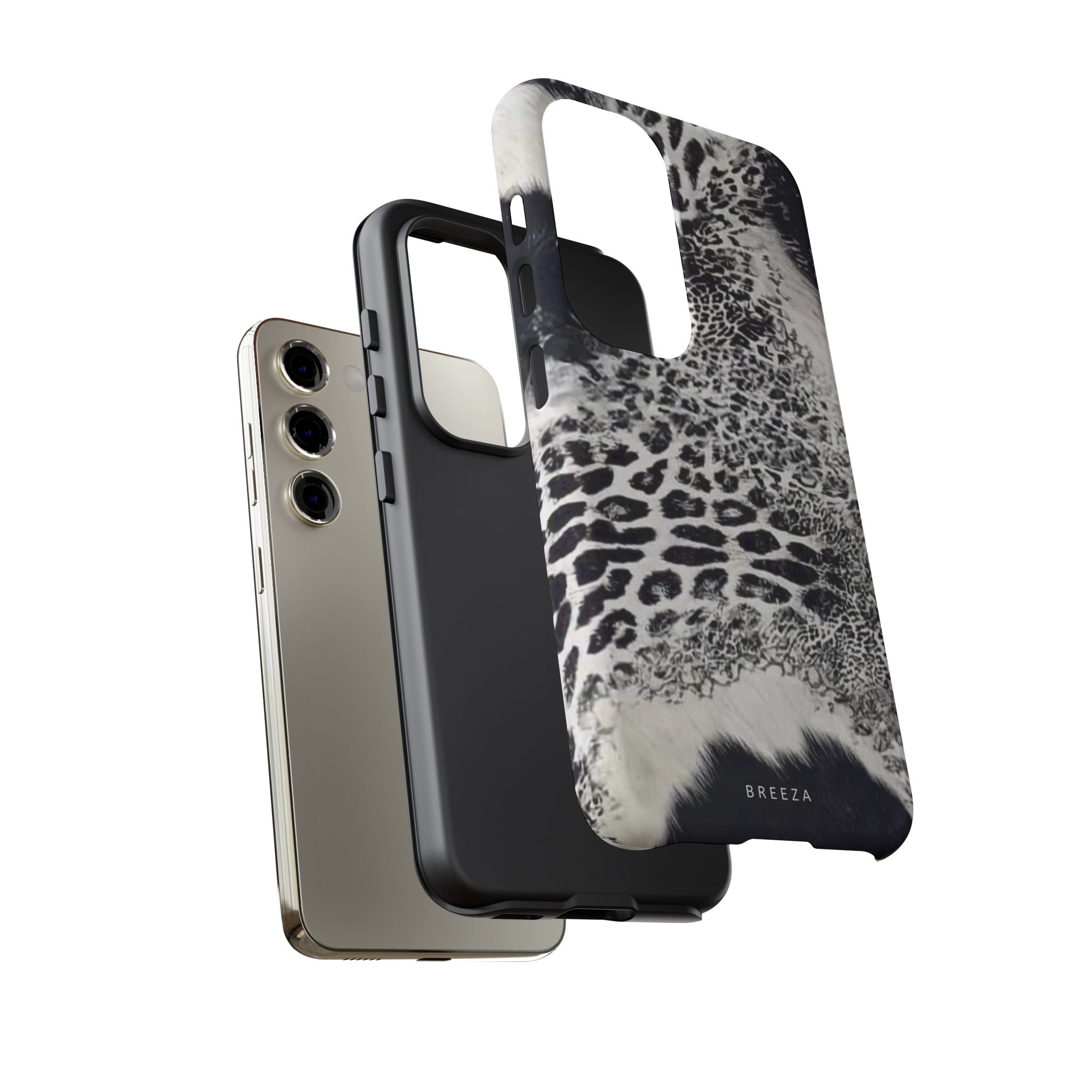 Black & White Leopard Print