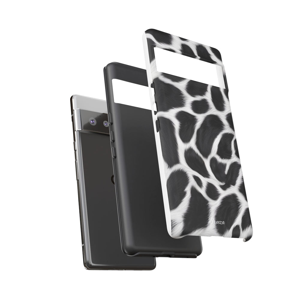 Furry Cow Print Phone Case