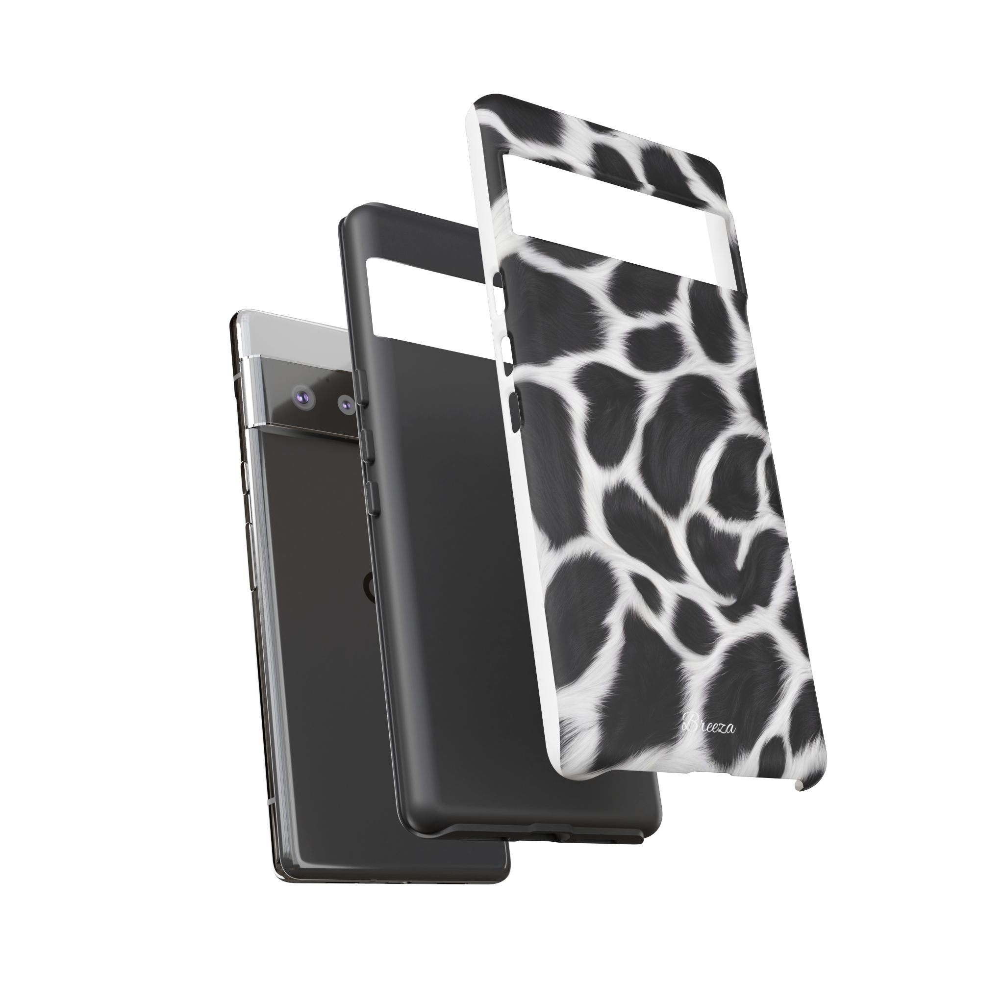 Furry Cow Print Phone Case