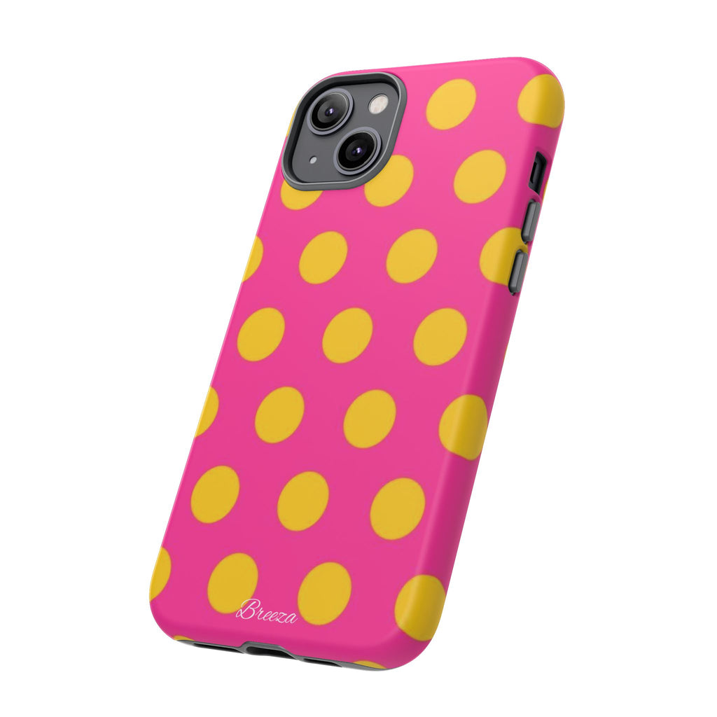 Pink & Yellow Dot Phone Case