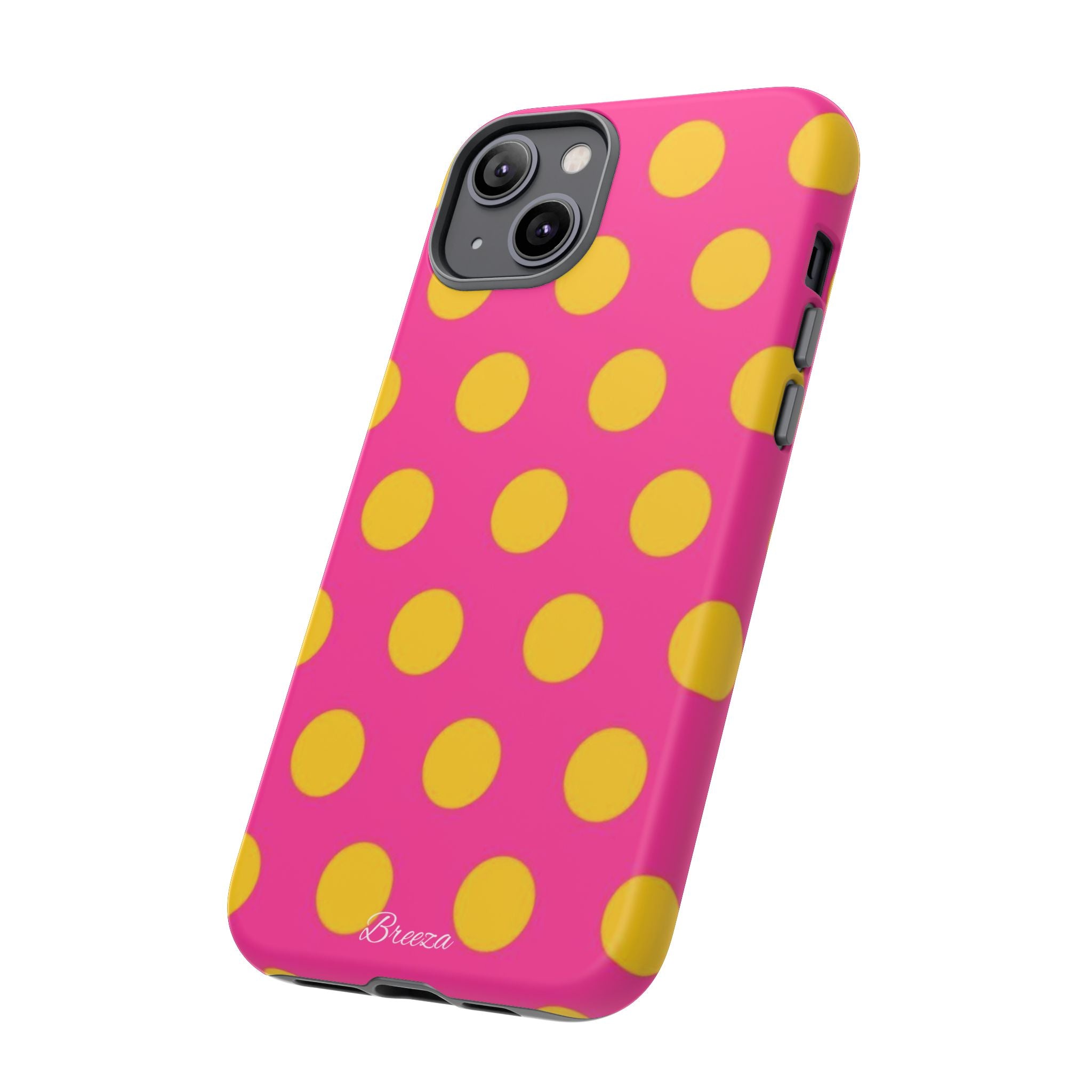 Pink & Yellow Dot Phone Case
