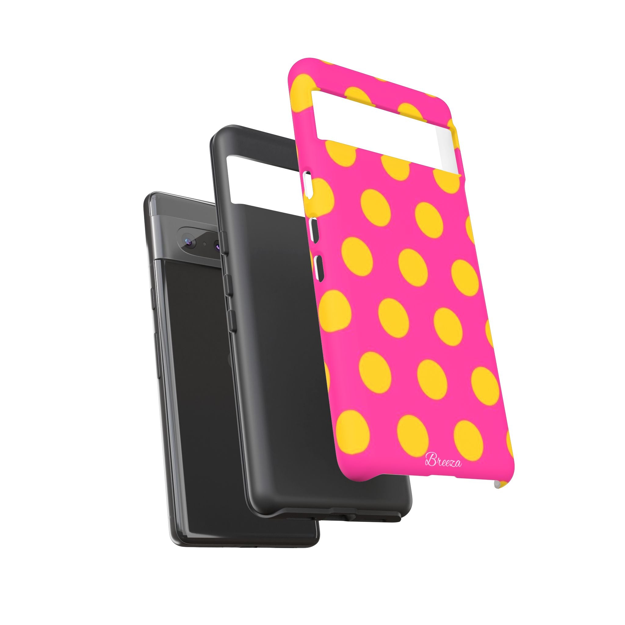 Pink & Yellow Dot Phone Case