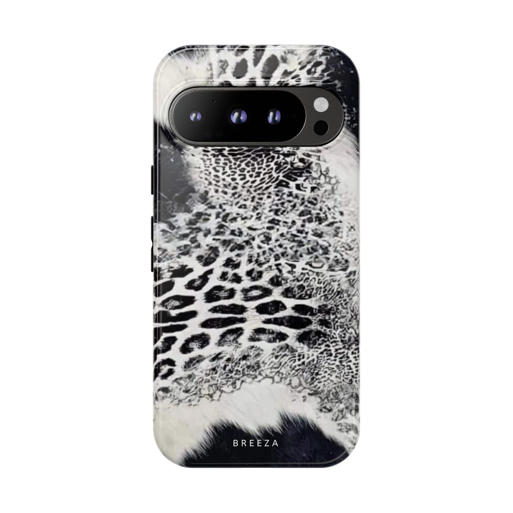 Black & White Leopard Print