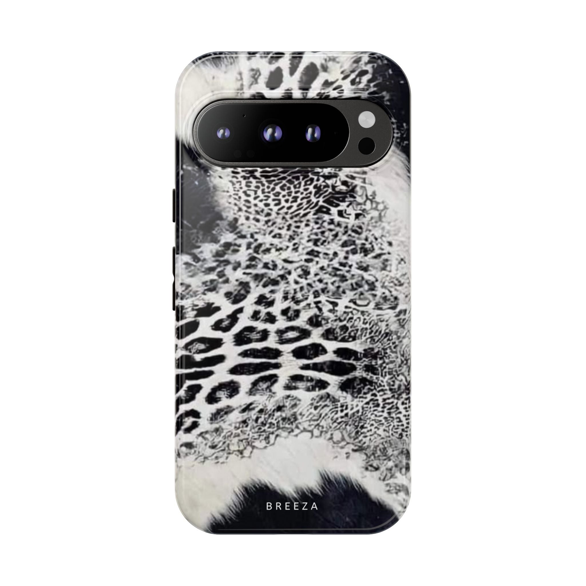 Black & White Leopard Print