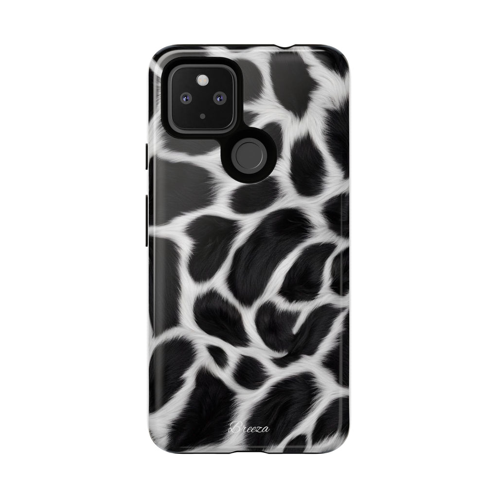 Furry Cow Print Phone Case