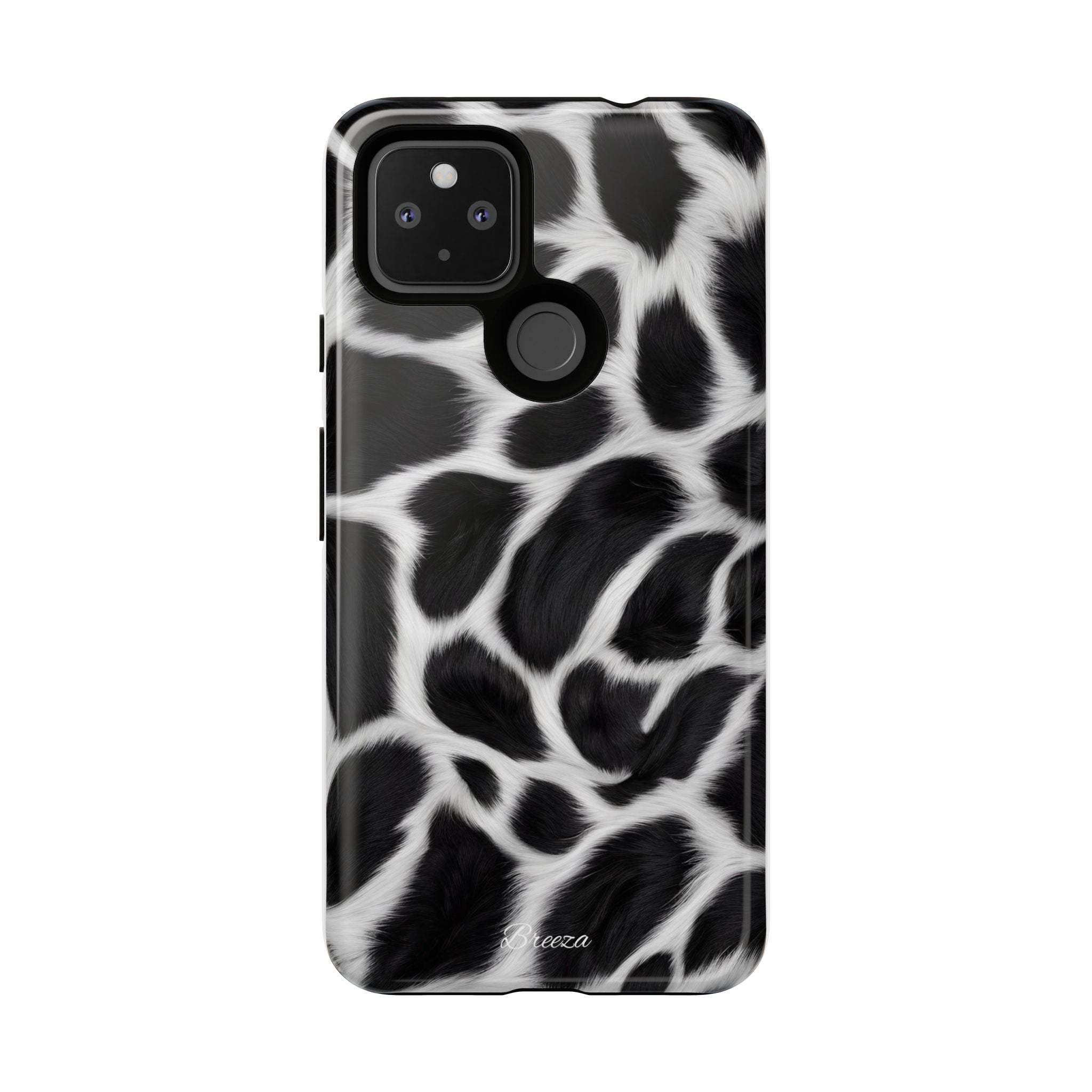 Furry Cow Print Phone Case