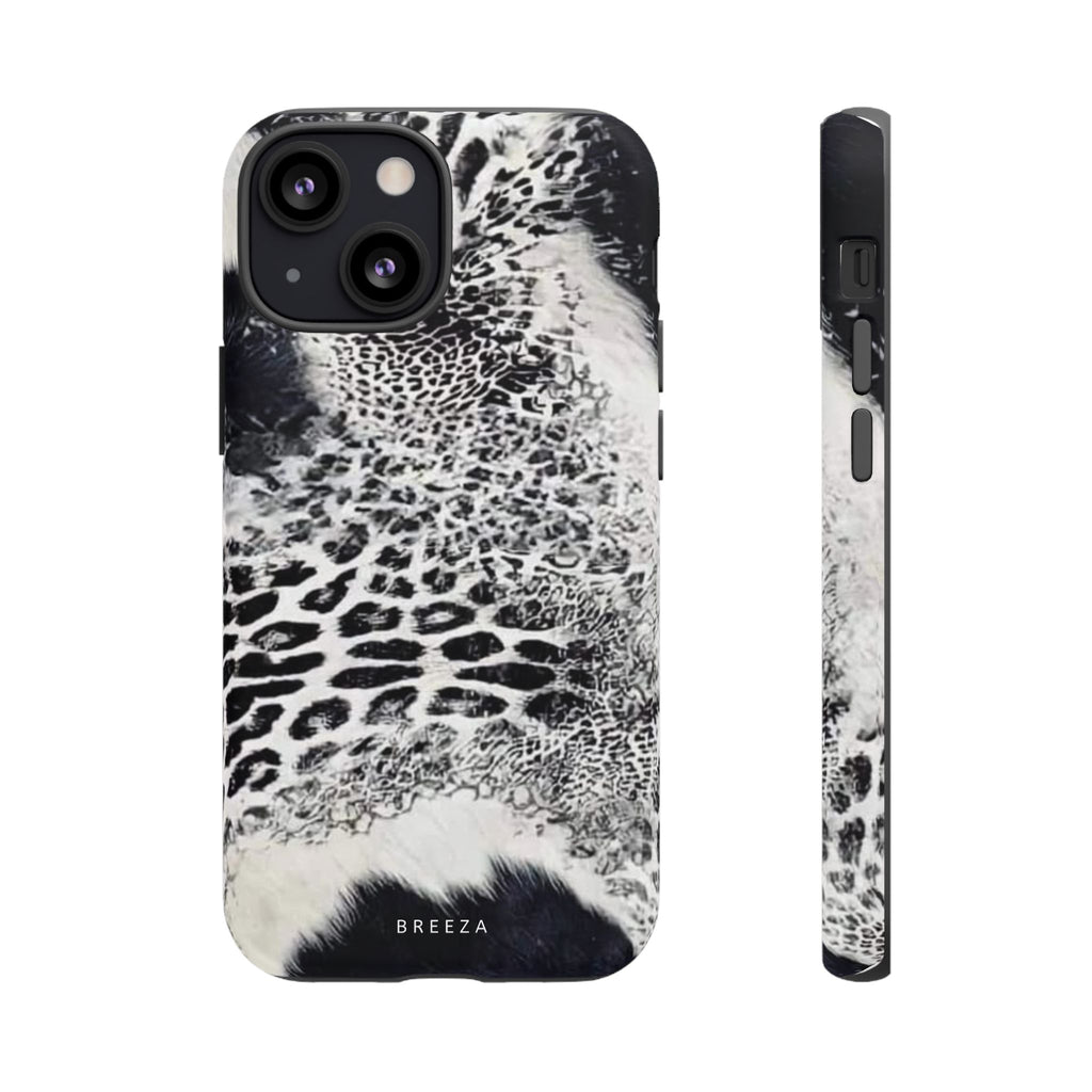 Black & White Leopard Print