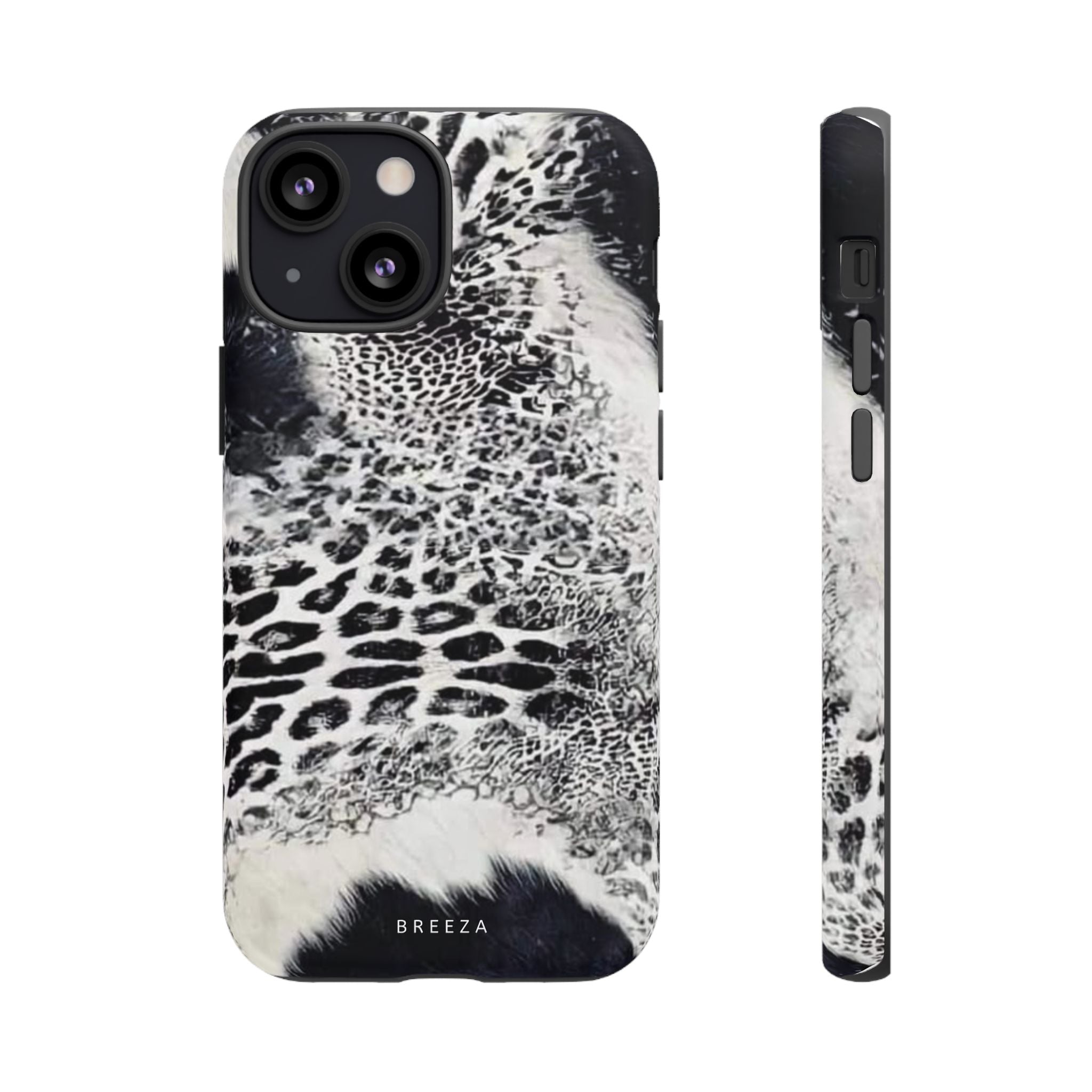 Black & White Leopard Print