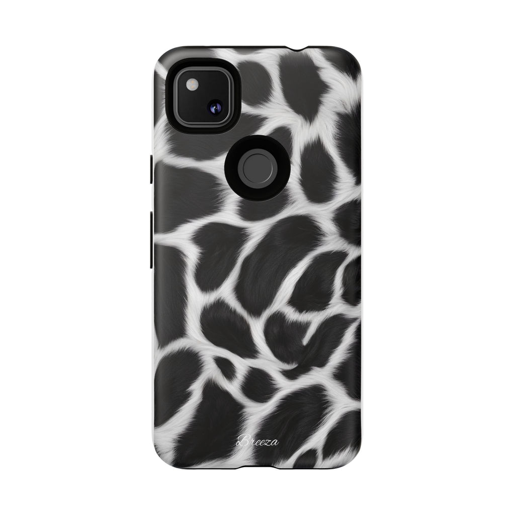 Furry Cow Print Phone Case