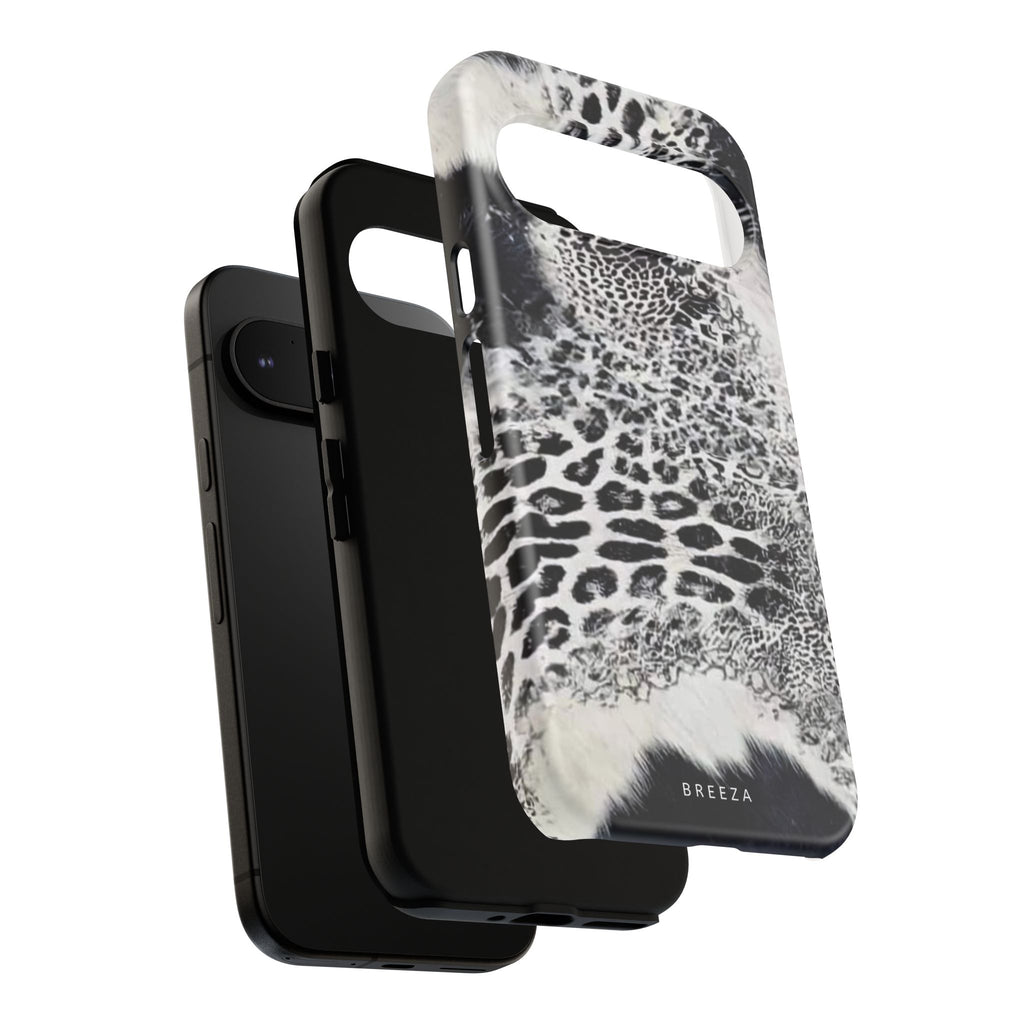 Black & White Leopard Print