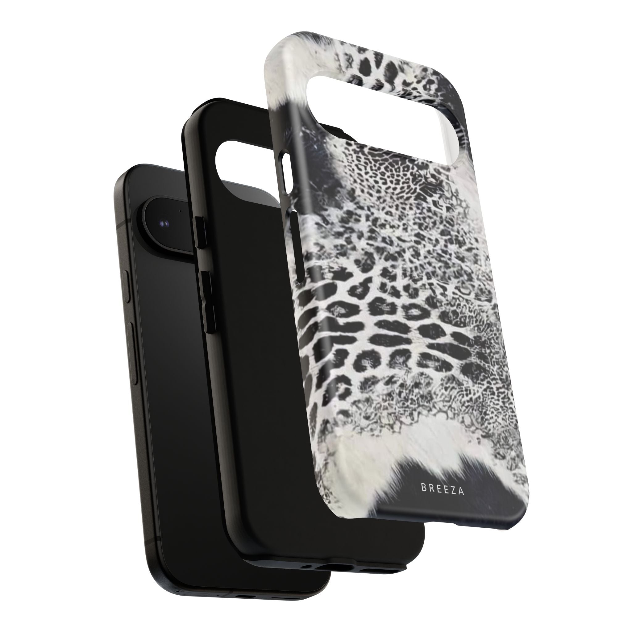 Black & White Leopard Print