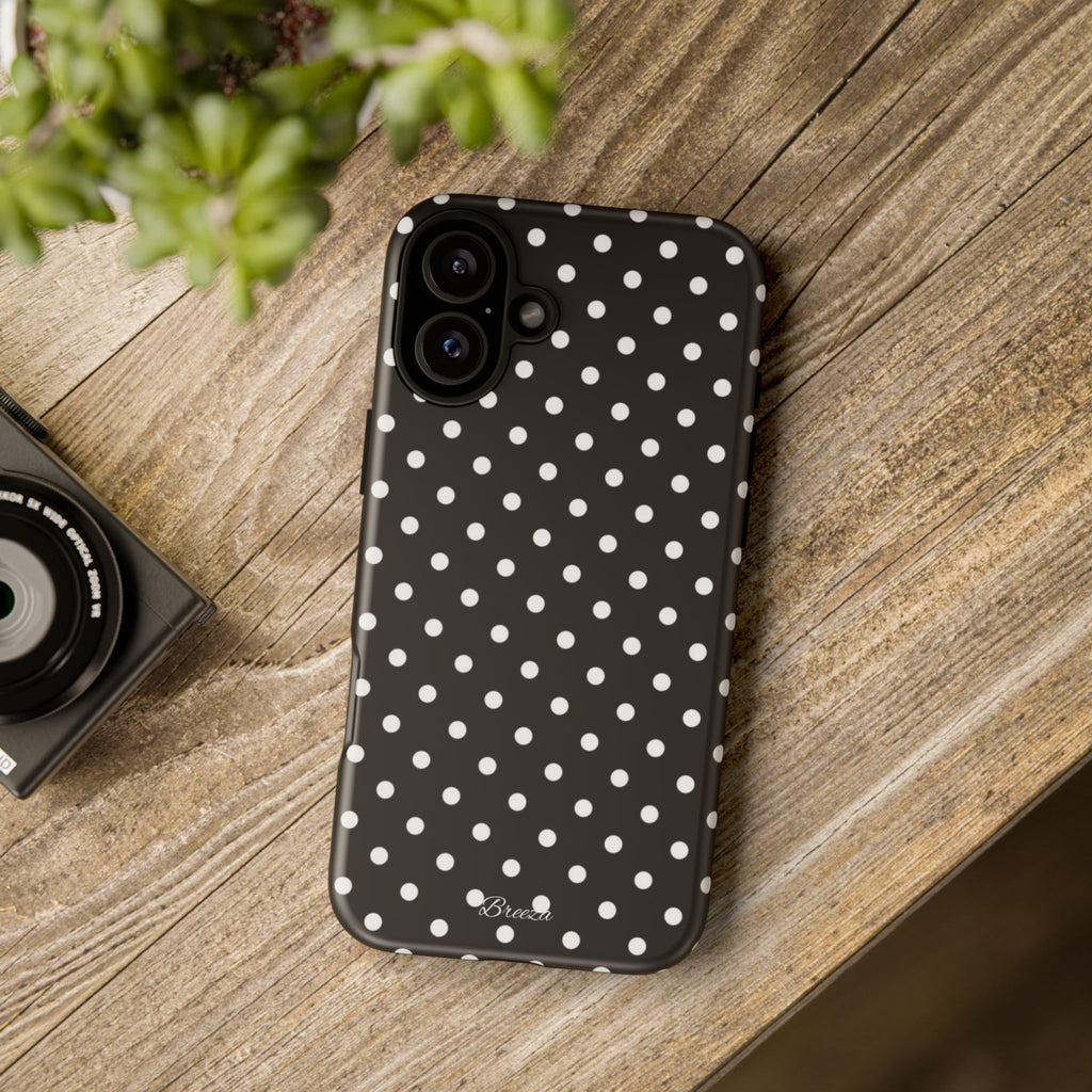 Black & White Polka Dot Phone Case