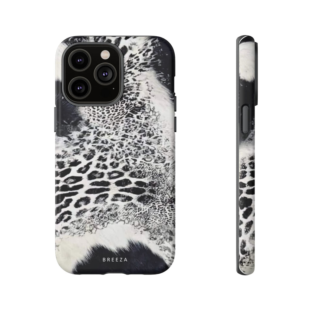 Black & White Leopard Print