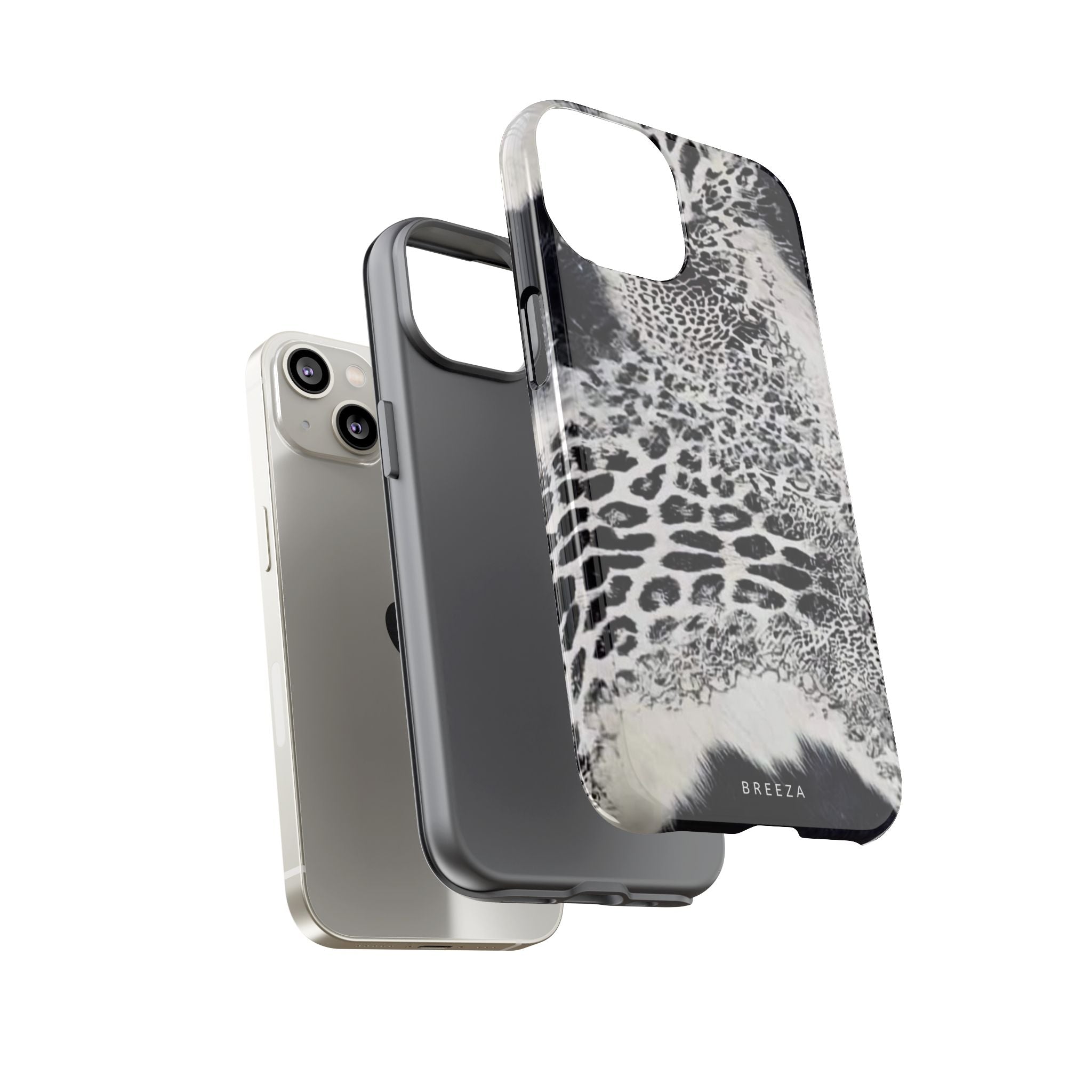 Black & White Leopard Print