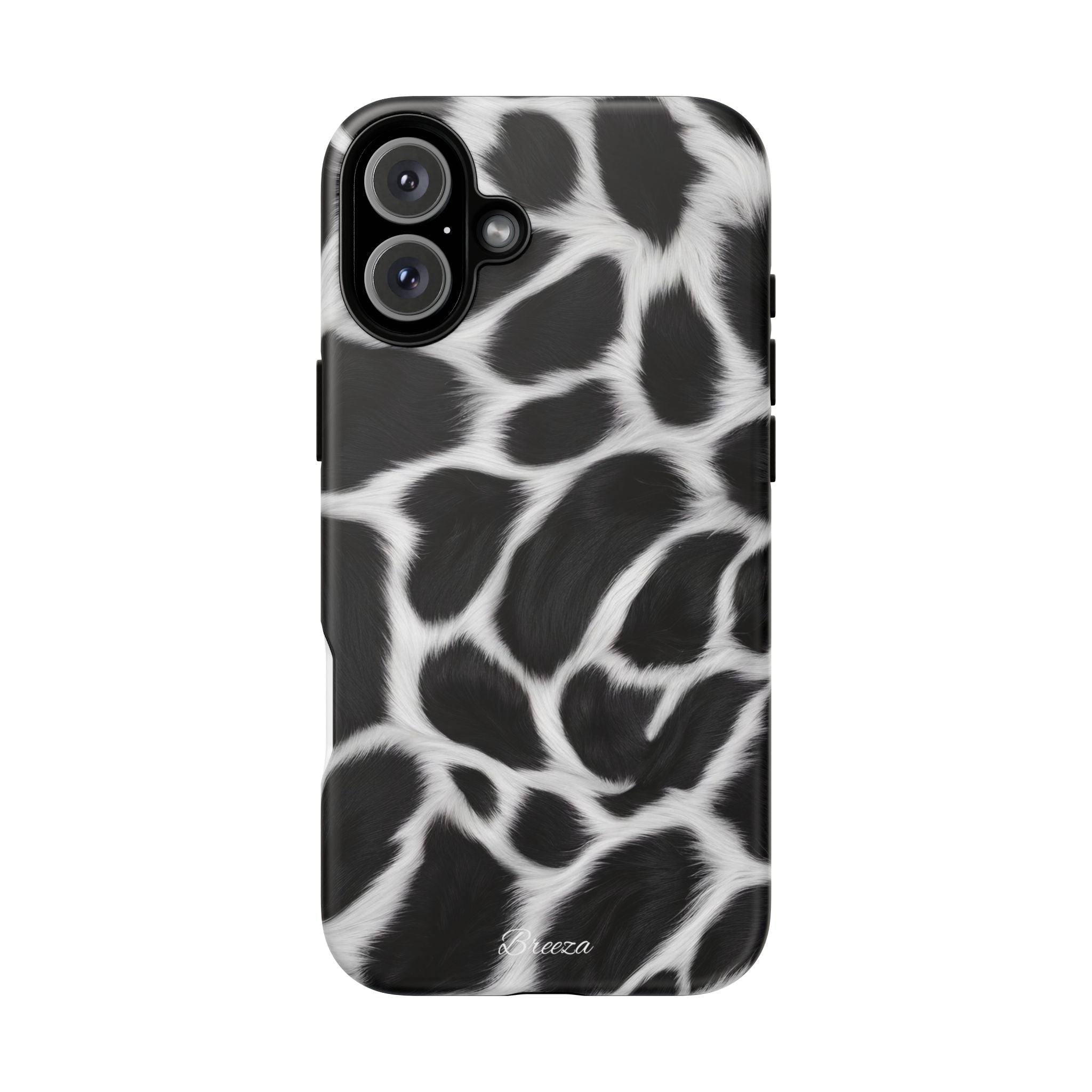 Furry Cow Print Phone Case