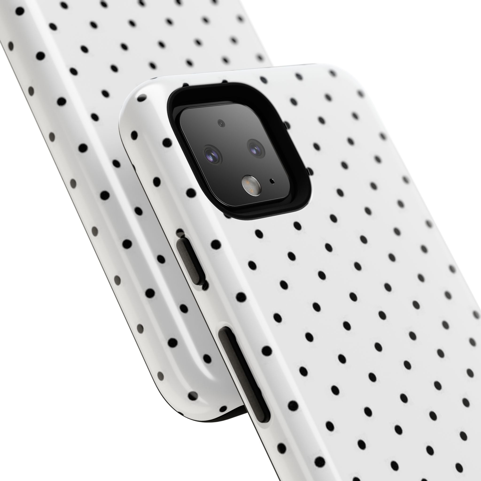 White & Black Polka Dot Phone Case