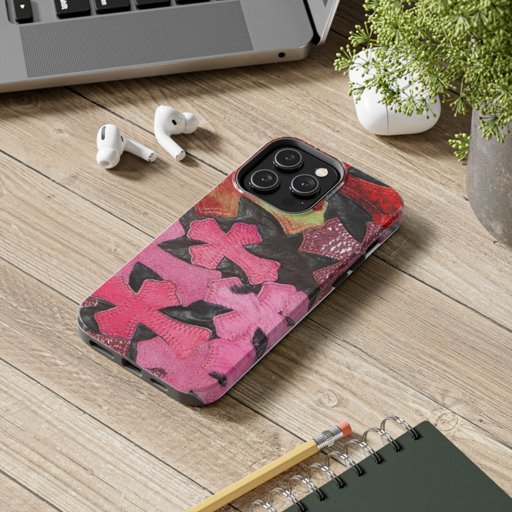 Pink Cross Phone Case