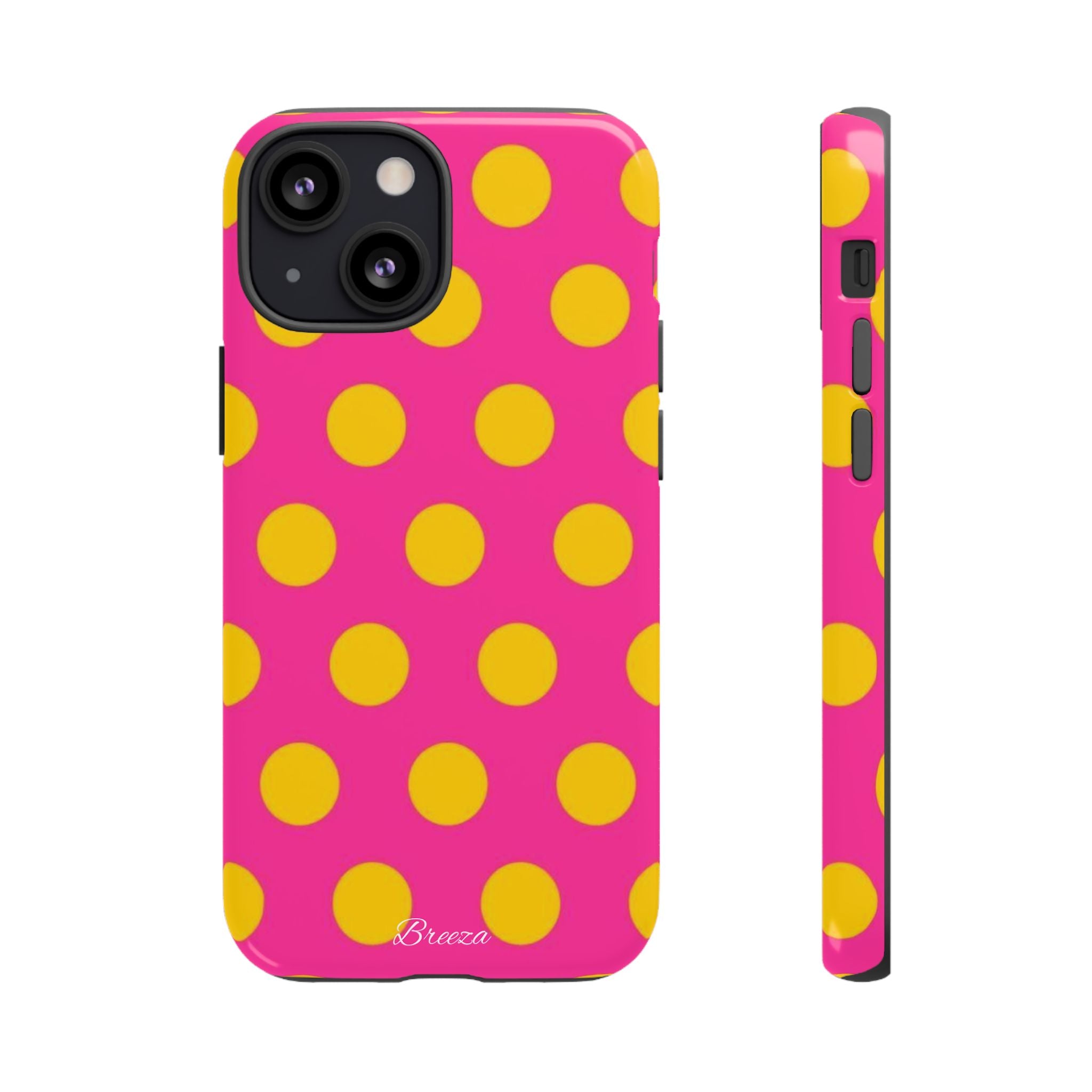 Pink & Yellow Dot Phone Case