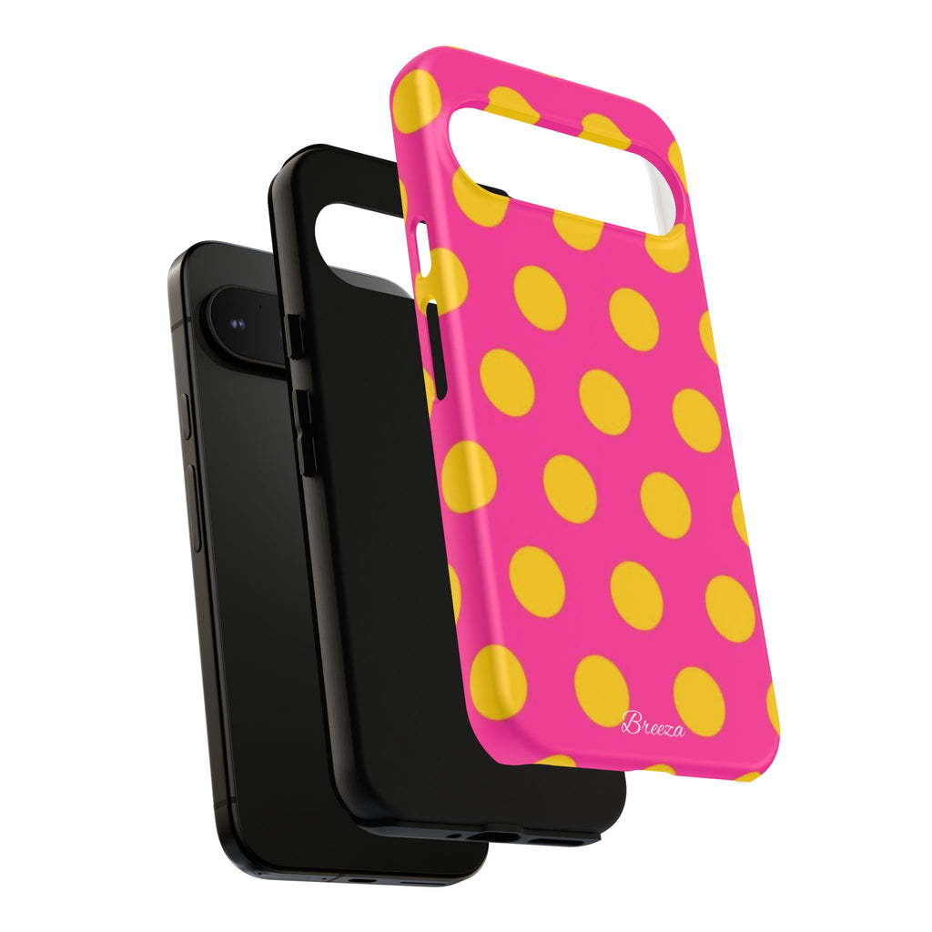 Pink & Yellow Dot Phone Case