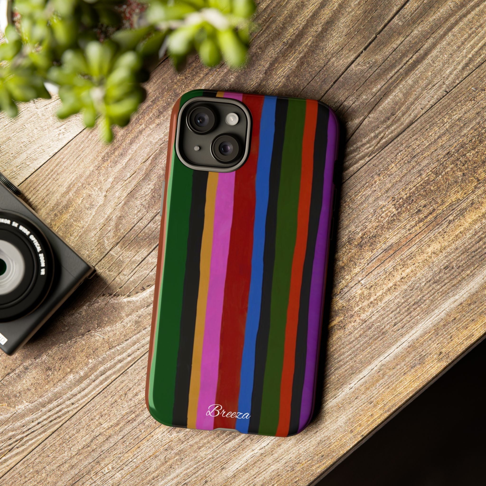 Colorful Striped Phone Case