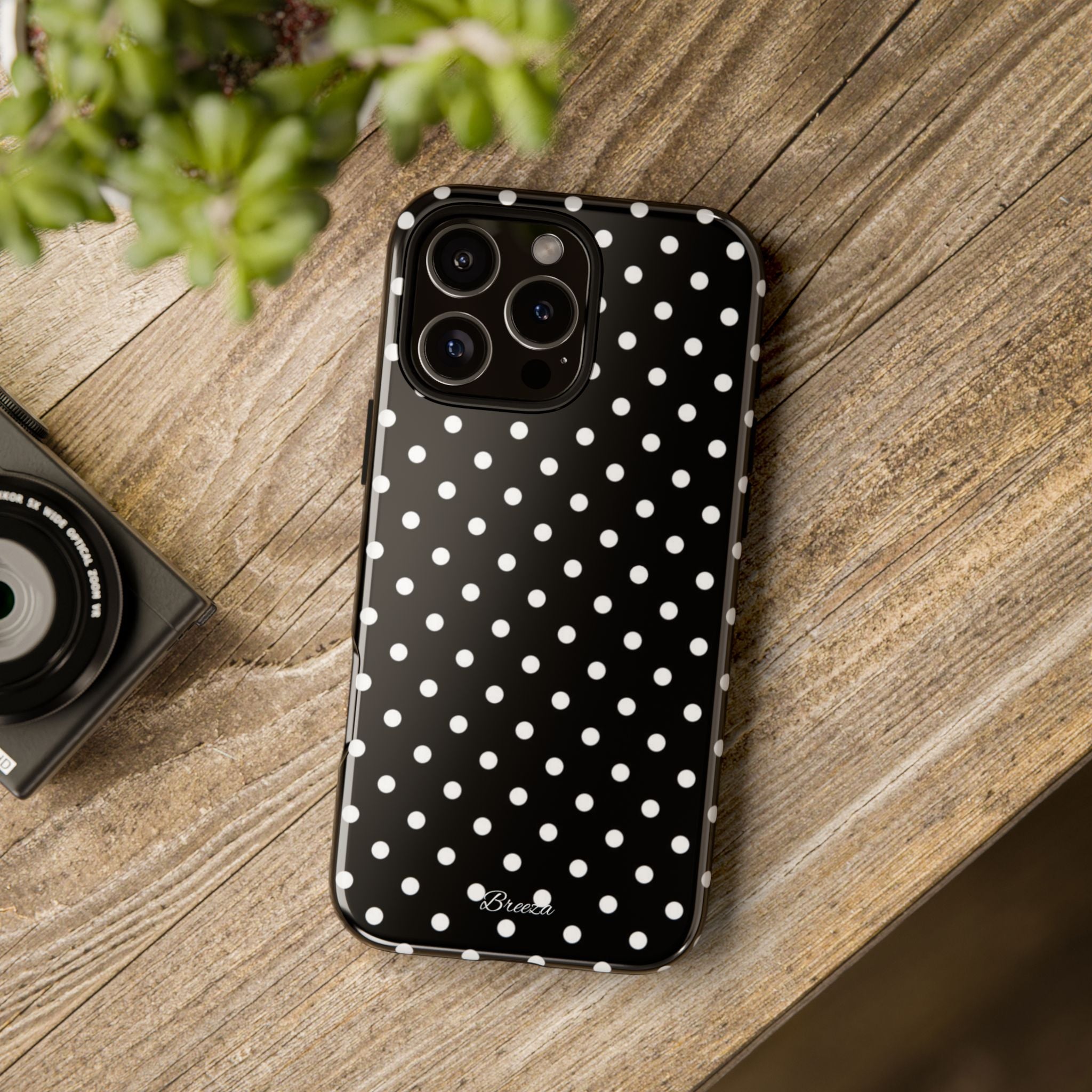 Black & White Polka Dot Phone Case