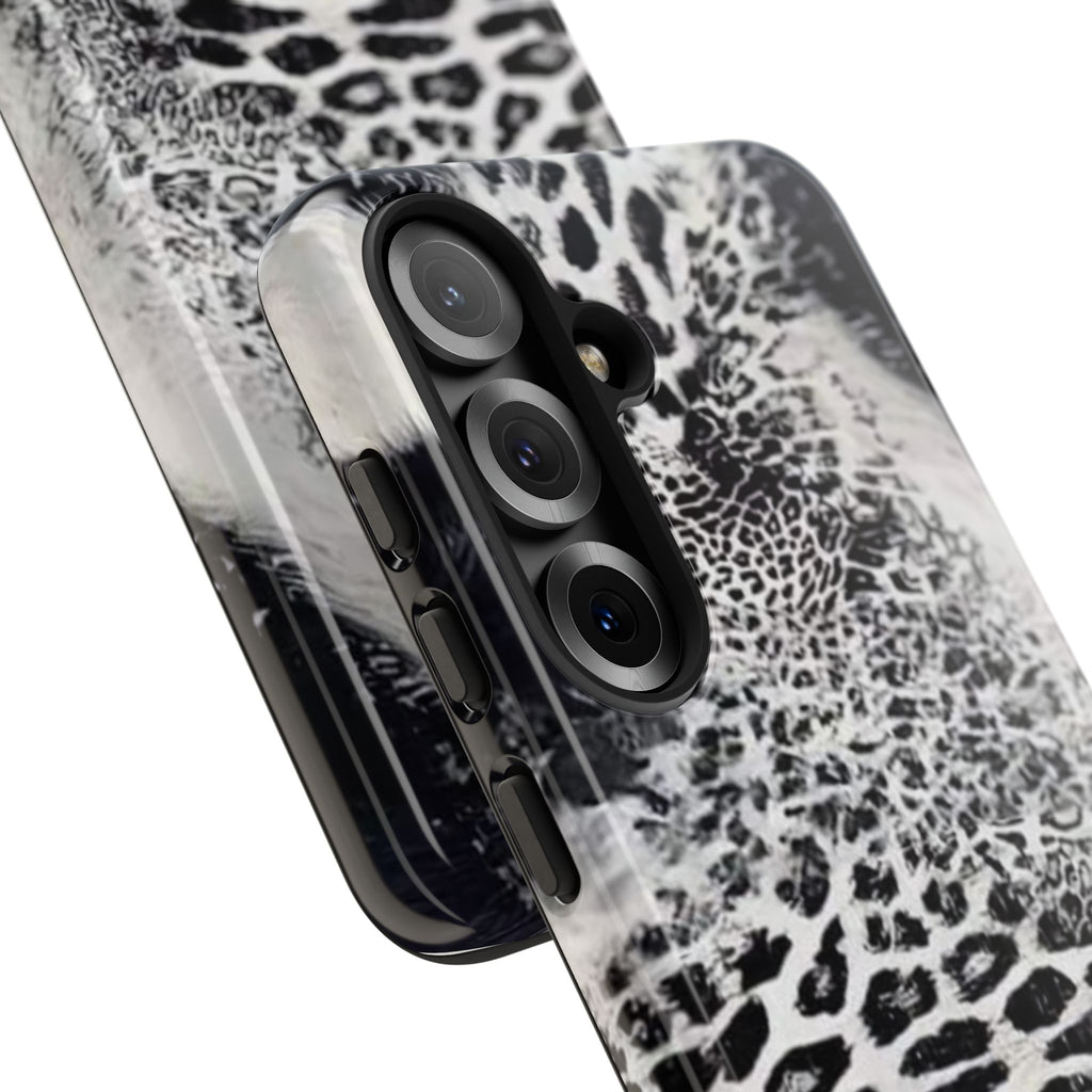 Black & White Leopard Print