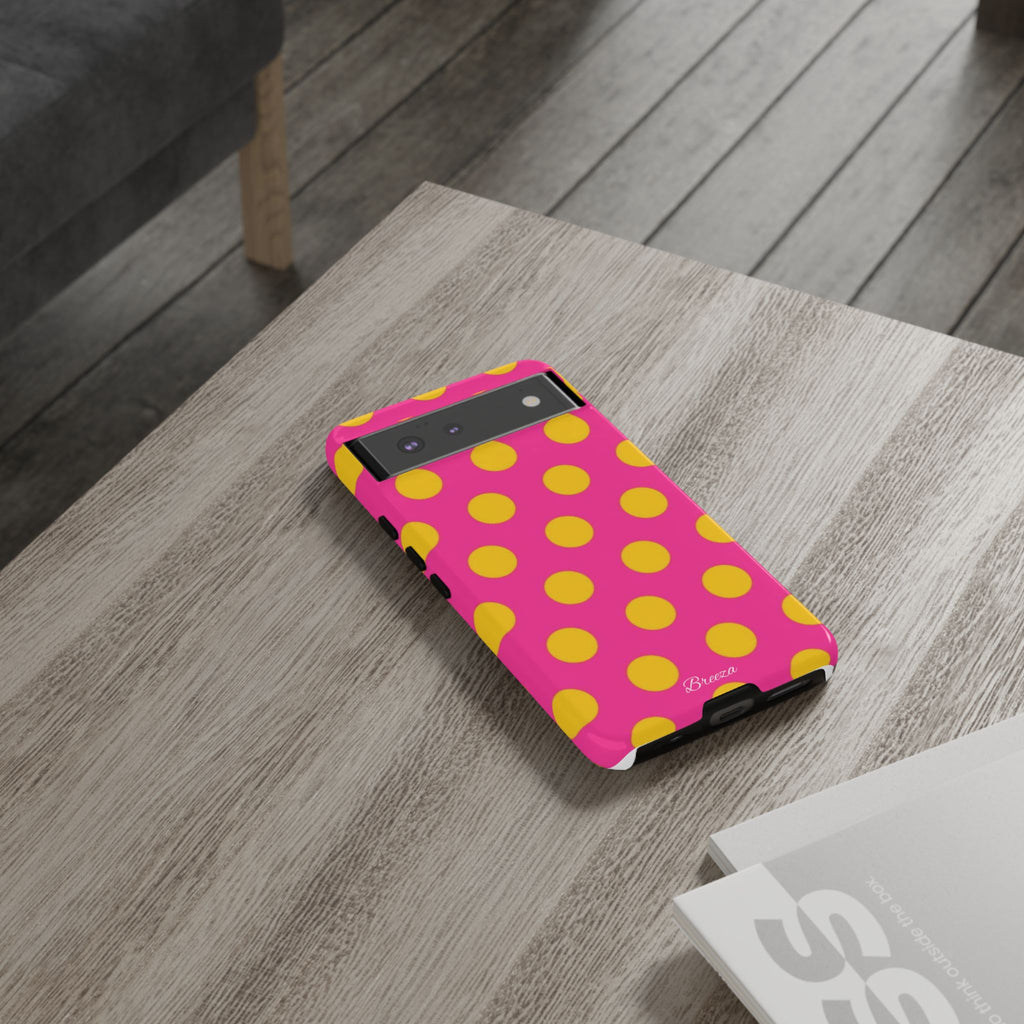 Pink & Yellow Dot Phone Case