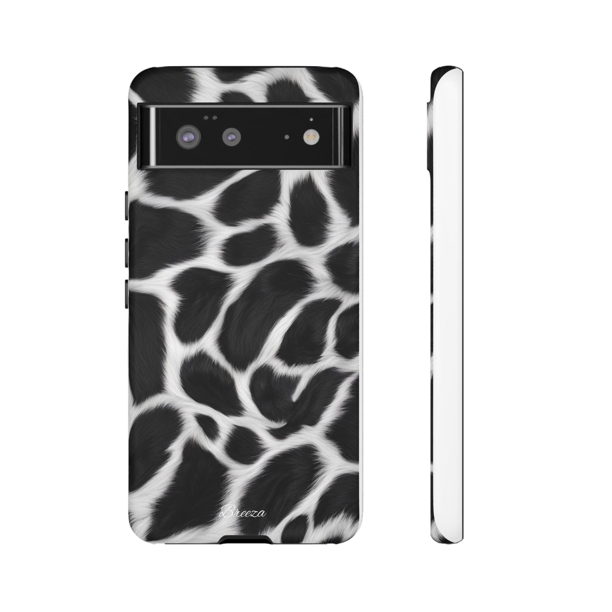 Furry Cow Print Phone Case