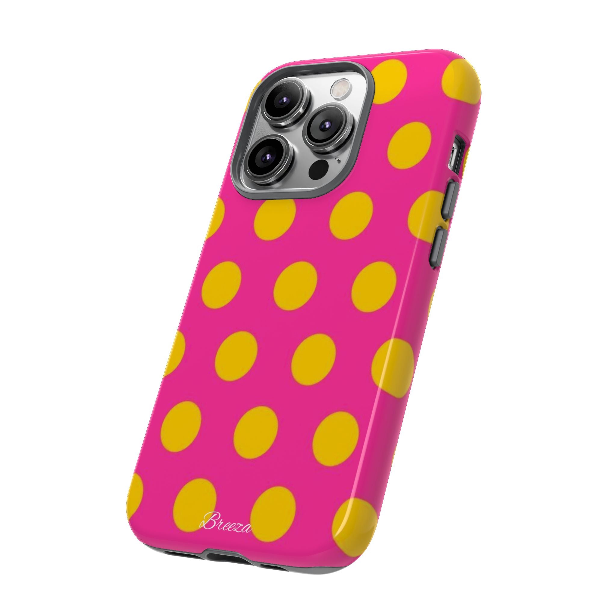 Pink & Yellow Dot Phone Case