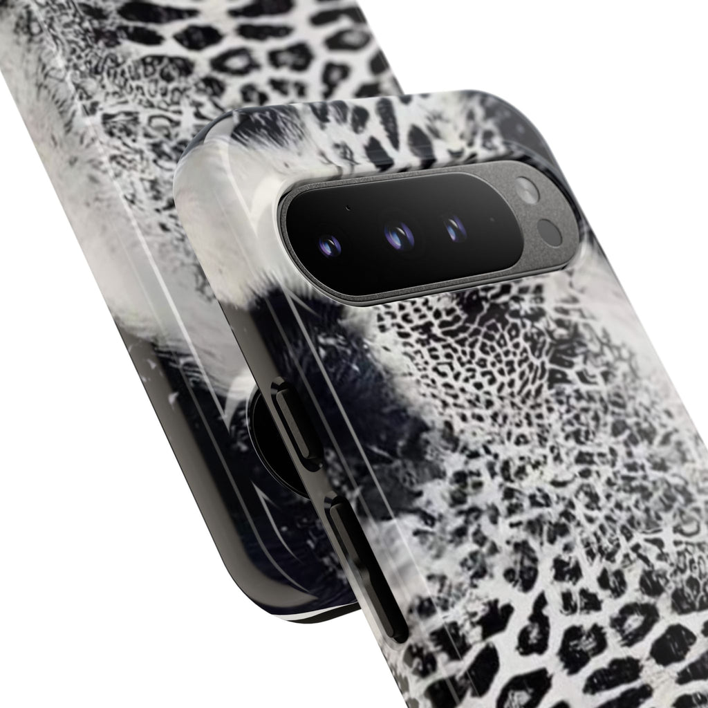 Black & White Leopard Print