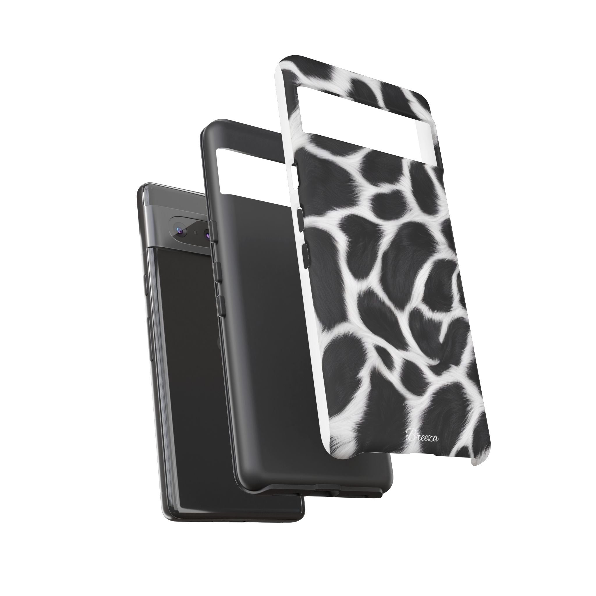 Furry Cow Print Phone Case