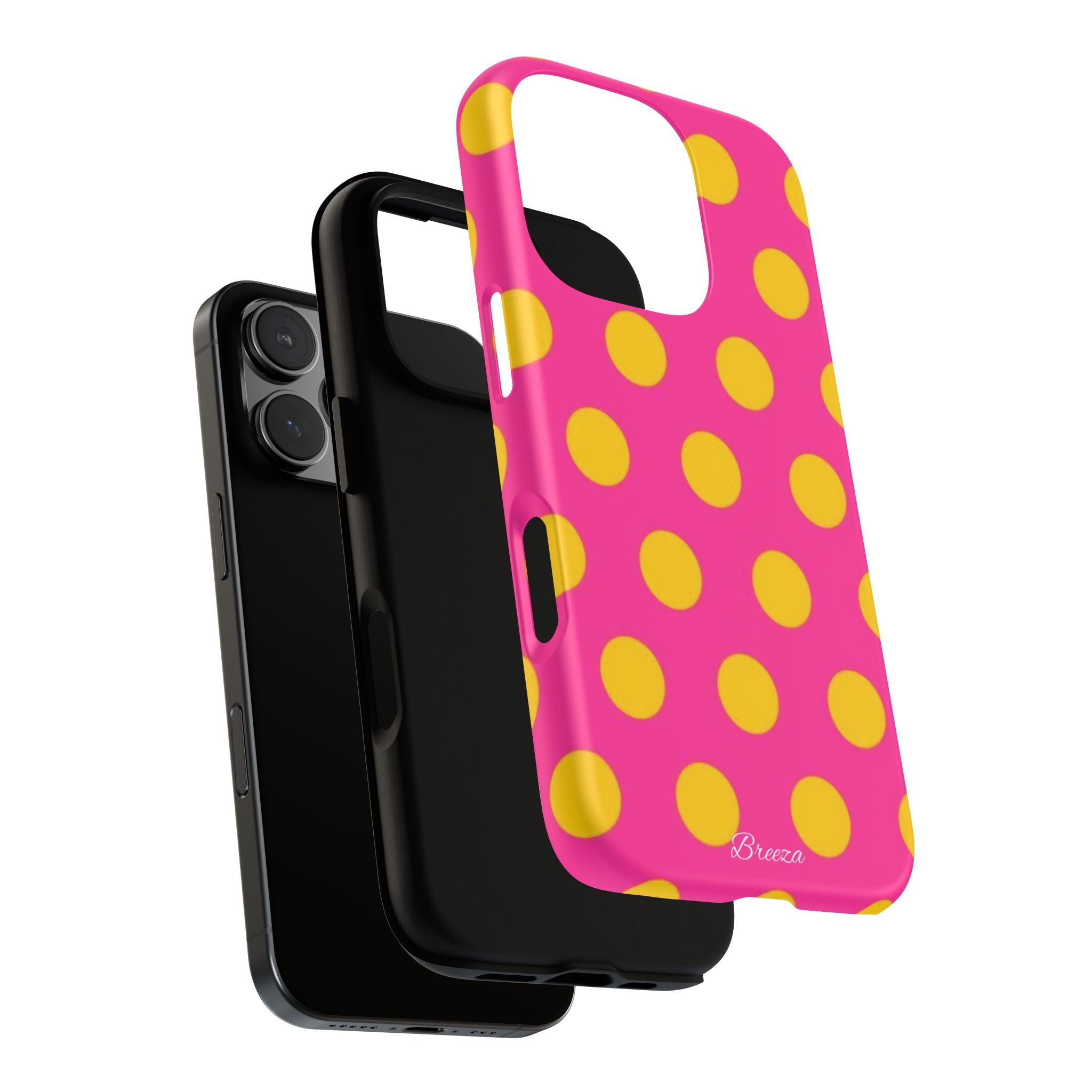 Pink & Yellow Dot Phone Case