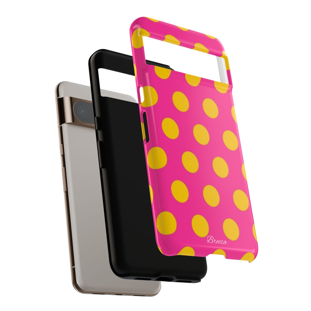 Pink & Yellow Dot Phone Case