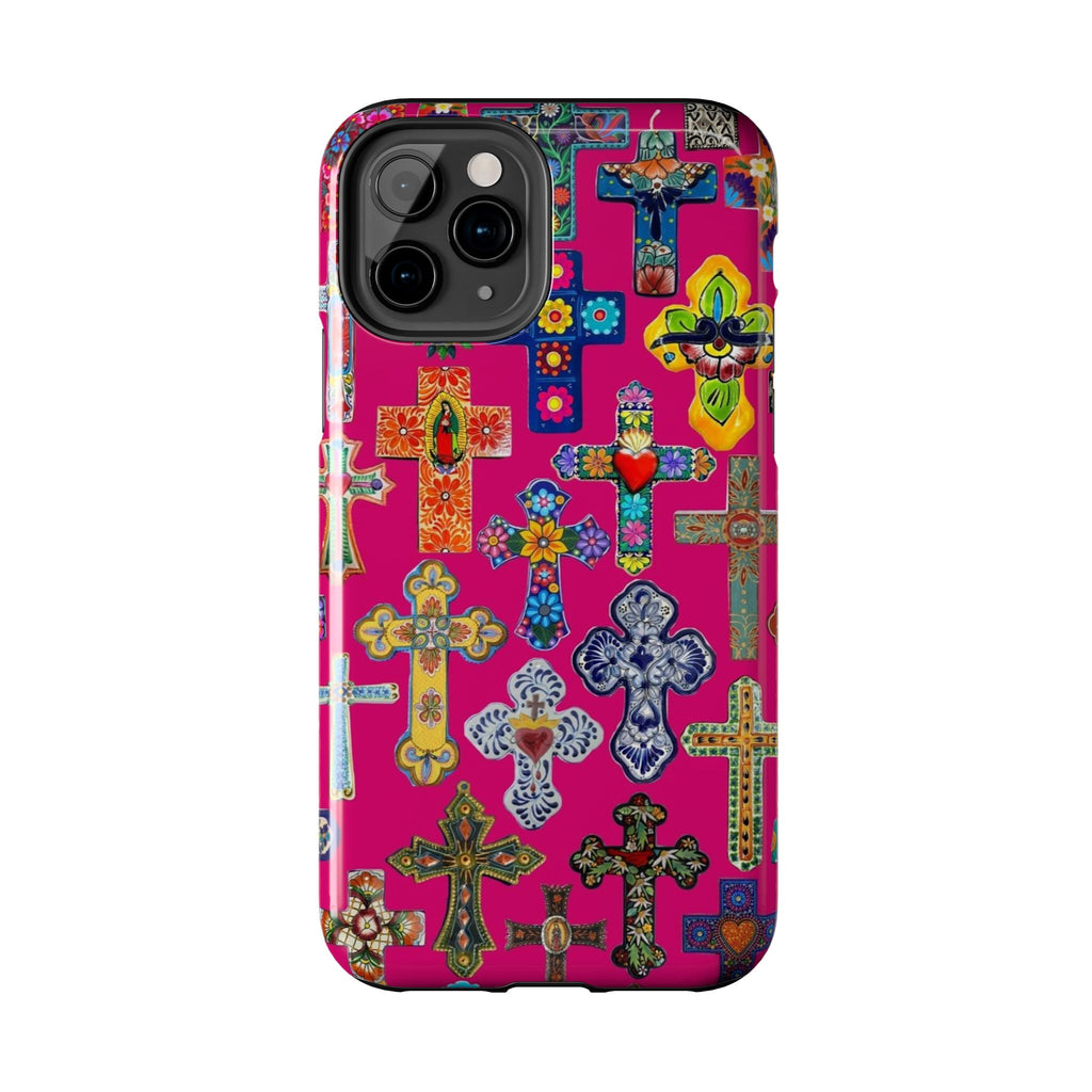 Pink Cross Phone Case
