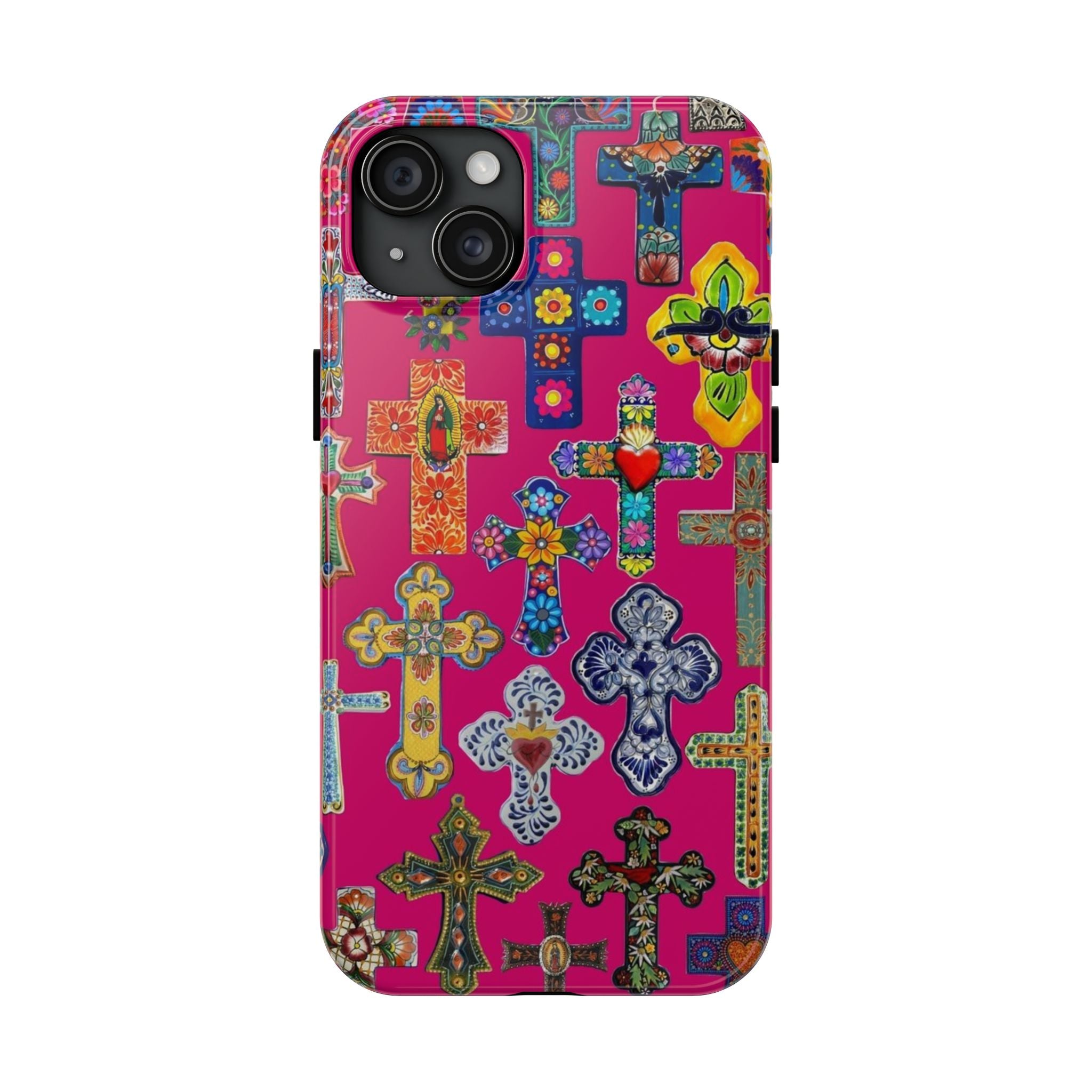 Pink Cross Phone Case