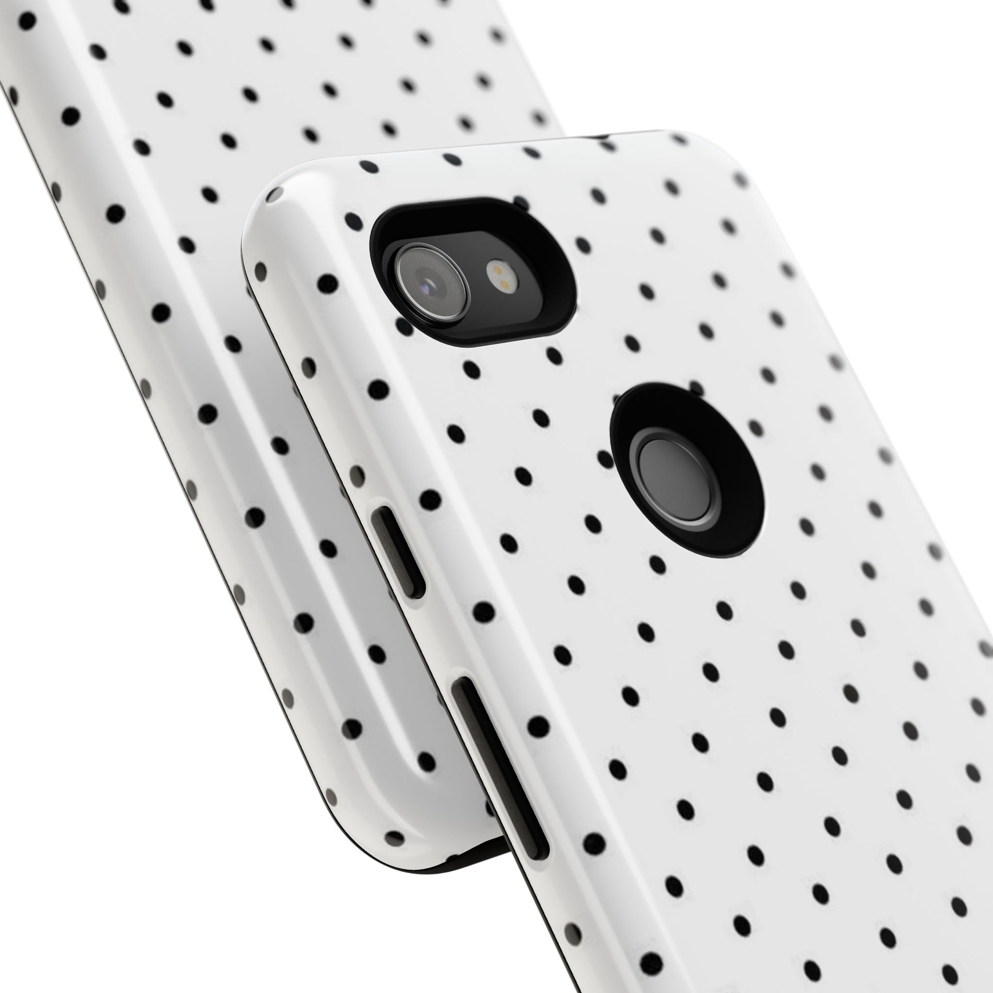 White & Black Polka Dot Phone Case