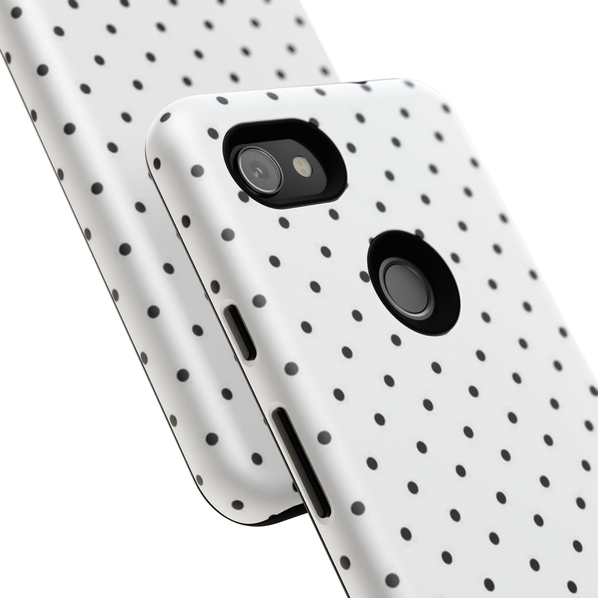 White & Black Polka Dot Phone Case
